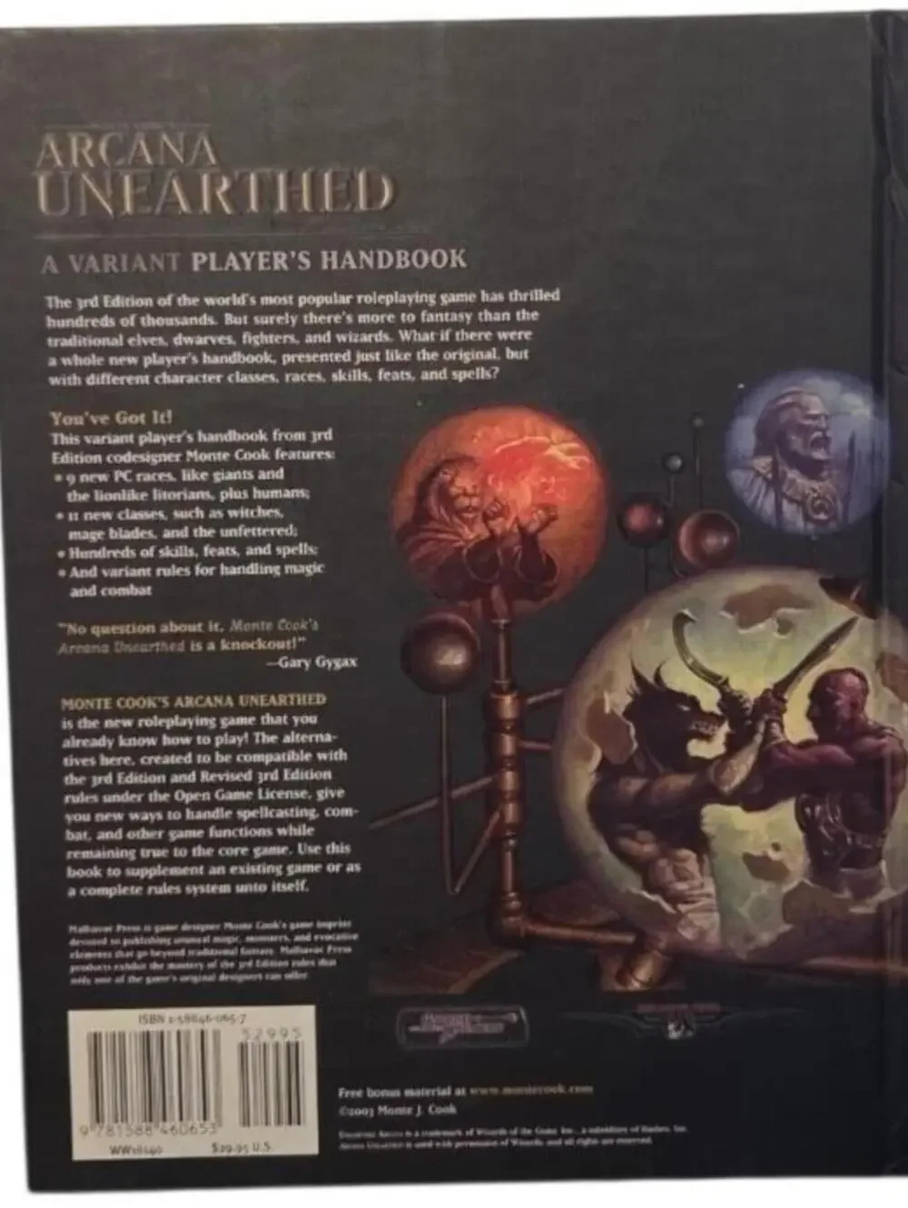 Monte Cook's Arcana Unearthed: A Variant Player's Handbook - Dungeons & Dragons